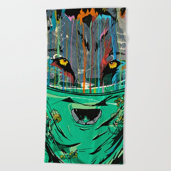 Wolf Mother - Screen Print Edition Beach Towel
