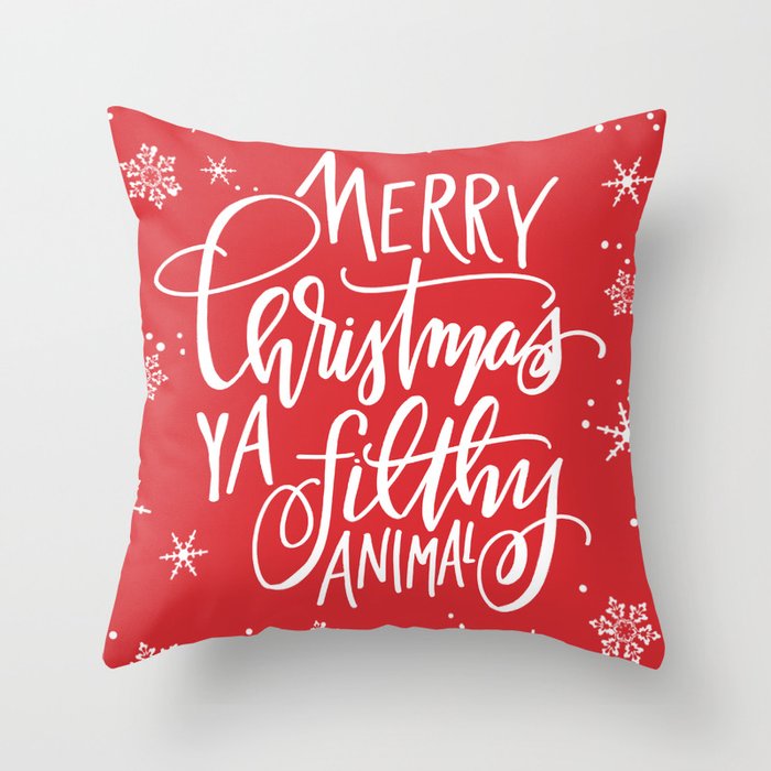 Merry christmas ya filthy best sale animal pillow
