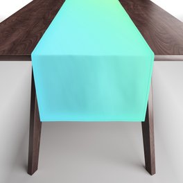 Diagonal Pastel Rainbow Gradient Table Runner