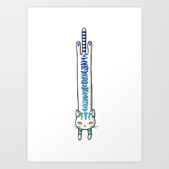 Long Cat Art Print