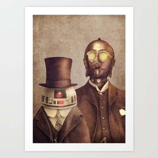 Victorian Robots Art Print