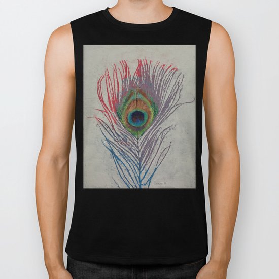Peacock Feather Biker Tank