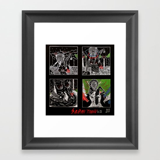 SARAH TONIN AND THE ITCH Framed Art Print