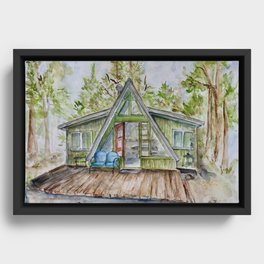 The Cabin Framed Canvas