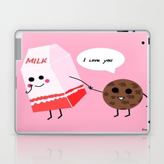 Milk and cookie love Laptop & iPad Skin