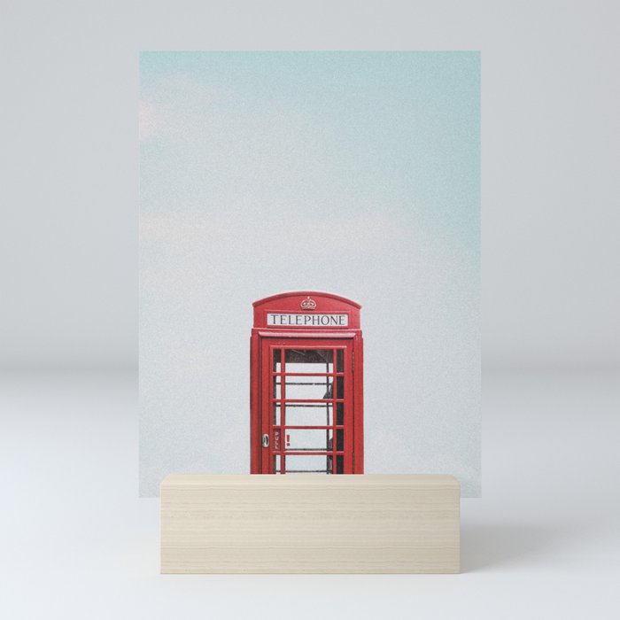 London Telephone Booth Mini Art Print