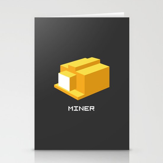Miner Stationery Cards
