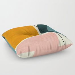 shapes geometric minimal painting abstract Floor Pillow