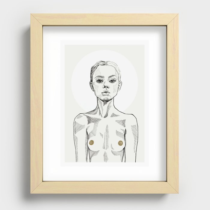 TELL ME TO SMILE I Recessed Framed Print