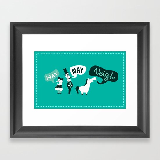 The Naysayers Framed Art Print