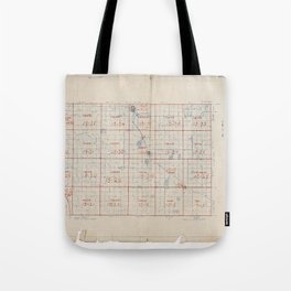 1950 Census Enumeration District Map - North Dakota (ND) - Emmons County - Emmons County Tote Bag