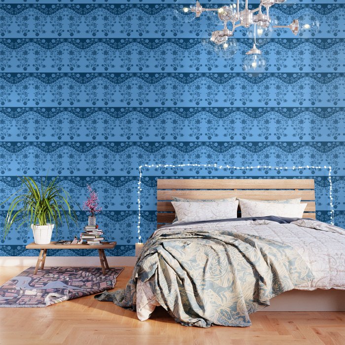 floral ornaments pattern cbi Wallpaper by gxp design | Society6