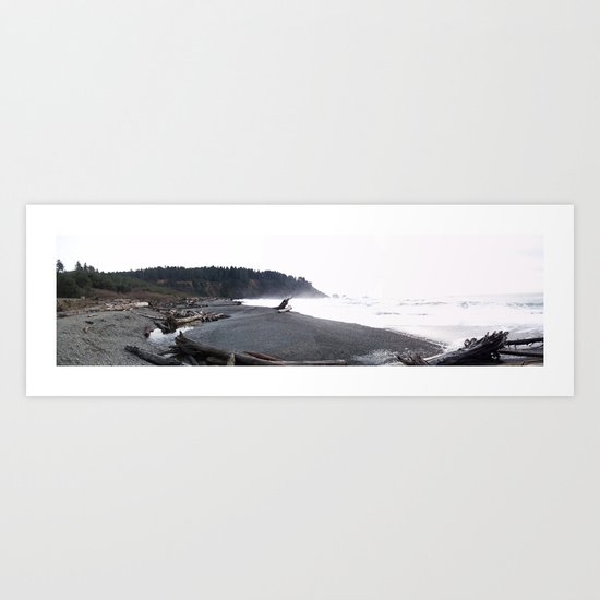 La Push Beach (Panoramic View) Art Print