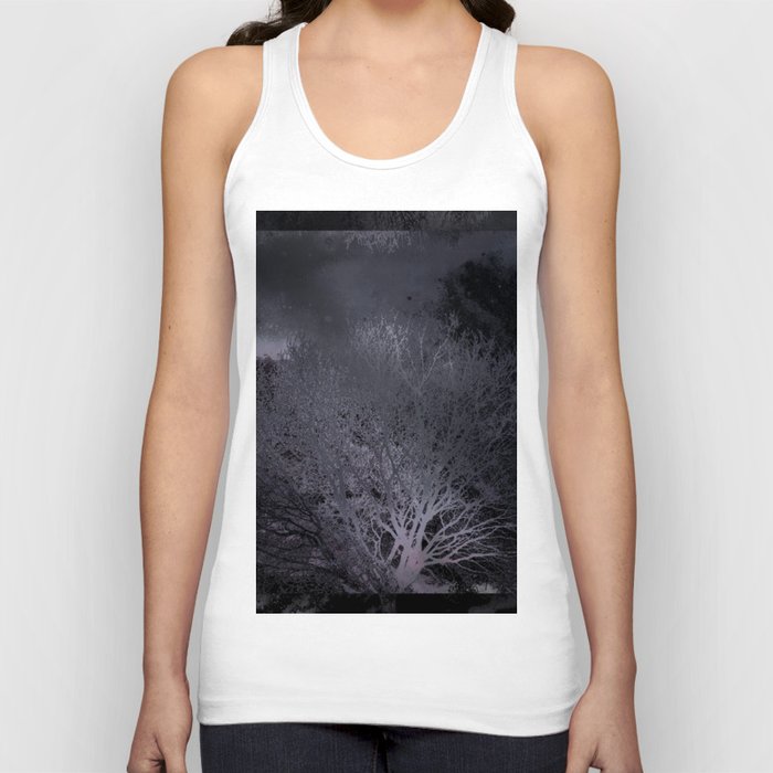 Watercolor Forest Trees Goth Tank Top
