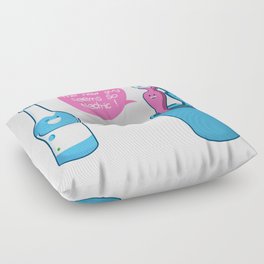 Toothbrush Fall In Electric Love Floor Pillow