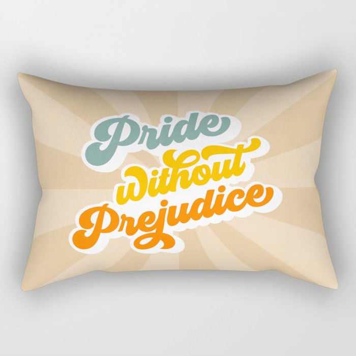 Pride without Prejudice - Retro style Rectangular Pillow