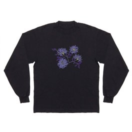 Very peri blue chrysanthemums  Long Sleeve T-shirt