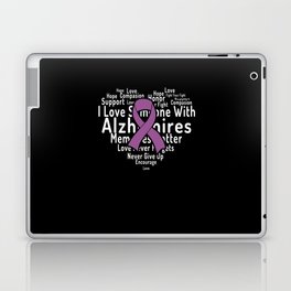 Word Cloud Alzheimer Alzheimer's Awareness Laptop Skin