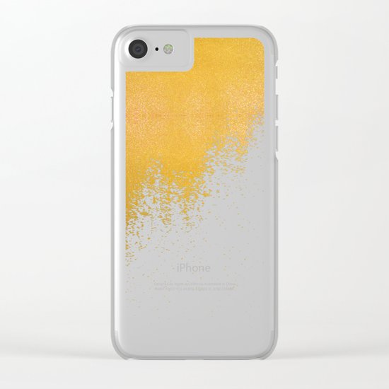 Gold Rush Peacock Clear iPhone Case