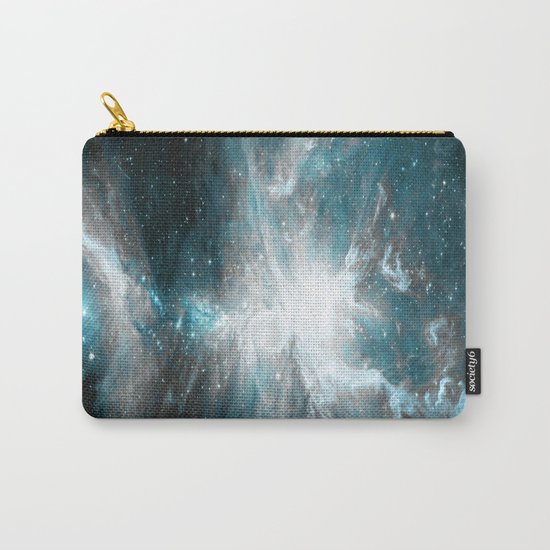 Orion Nebula Teal Gray Galaxy Carry-All Pouch