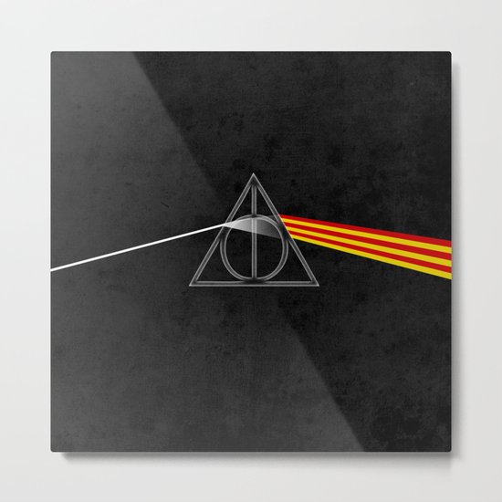 the darkside of the deathly hallows Metal Print