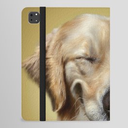 Smiling Golden Retriever Dog iPad Folio Case