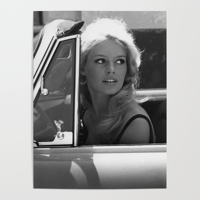 Brigitte Bardot B/W Door Poster NEW 