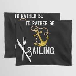 Sailing Boat Quotes Ship Knots Yacht Beginner Placemat