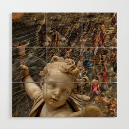 Pacific Marble Cherub Wood Wall Art