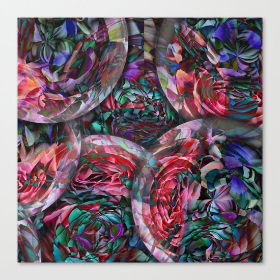 ABSTRACT FLOWERS Canvas Print