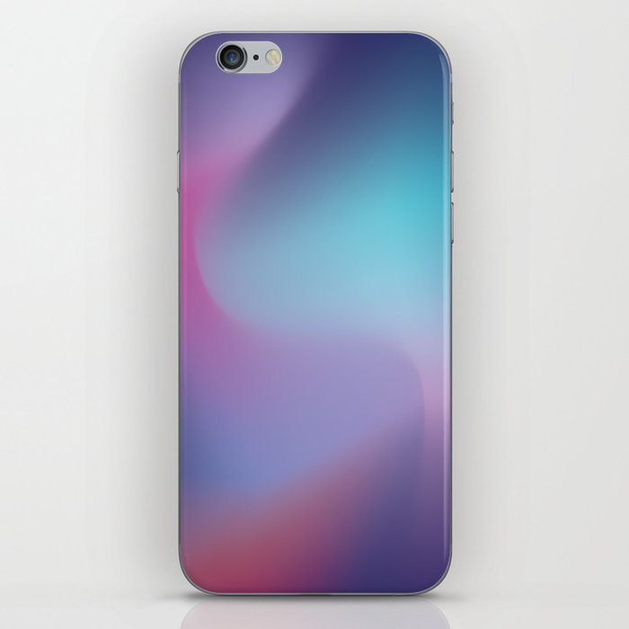Aurora Ice Purple/Blue Gradient Mesh iPhone Skin