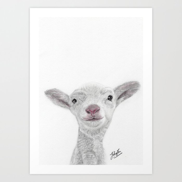 Lil Lamby Art Print
