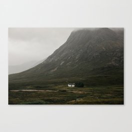 Little House in Glencoe Mountains Canvas Print