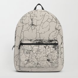 Gold Coast Black & White Map - Australia Gift.  Backpack