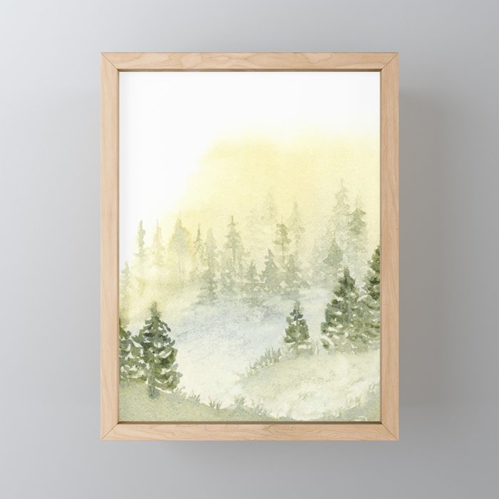 Misty Mountains  Framed Mini Art Print