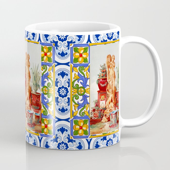Italian,Sicilian art,majolica,tiles,baroque art Coffee Mug