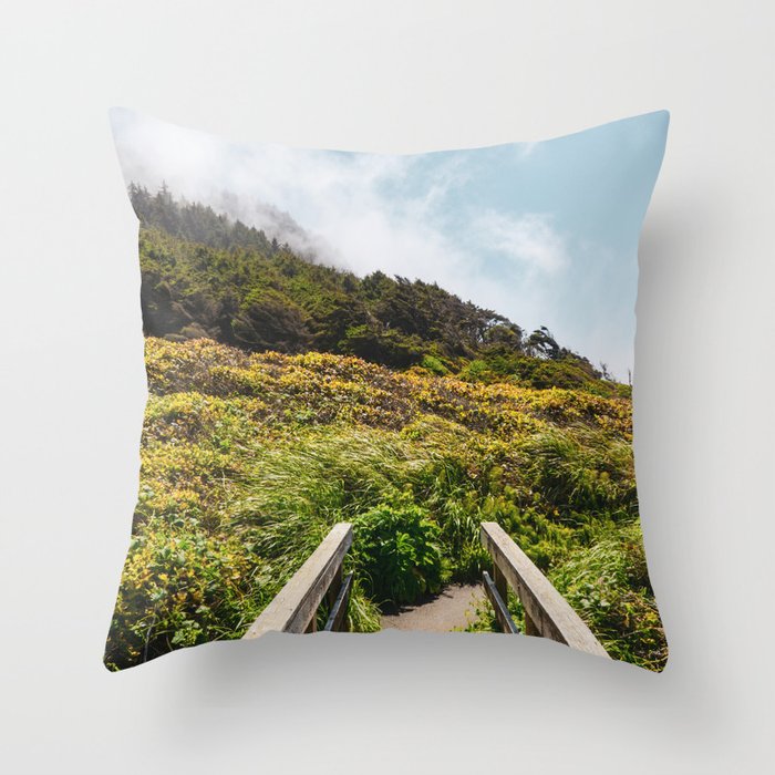 Oregon Coast | PNW Travel Photography Throw Pillow