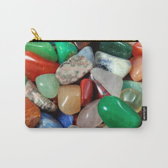 Colorful Stones Texture Carry-All Pouch