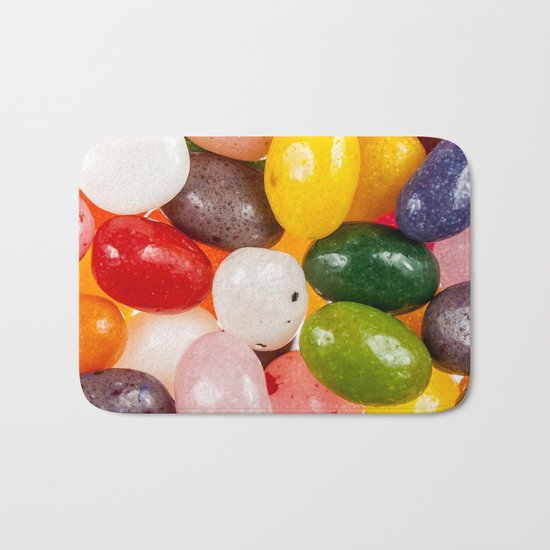 Cool colorful sweet Easter Jelly Beans Candy Bath Mat
