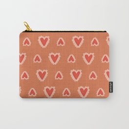 valentine pattern Carry-All Pouch | Heart, Drawing, Doodle, Love, Hugs, Kisses, Retro, Handdrawn, Valentines, Hearts 