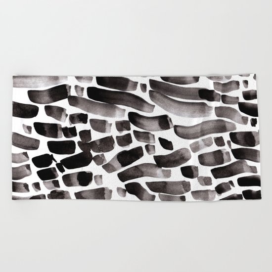 Ink Dance Beach Towel