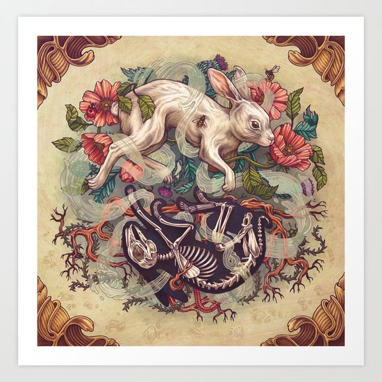 Dust Bunny Art Print