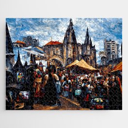 Medieval Fantasy Town Jigsaw Puzzle