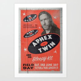 Aphex Twin Field Day 2017 Art Print