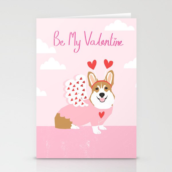 Corgi Love Costume Cupid Dog Valentines Day Welsh Corgis Stationery Cards By Corgi Crew Society6