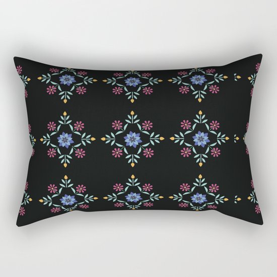 Floral Pattern 2 Rectangular Pillow