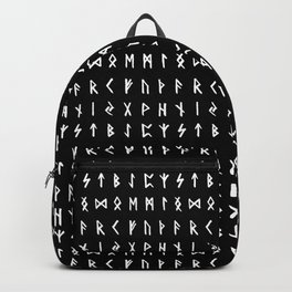 Nordic Runes // Black Backpack