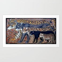 Big cats of Costa Rica Art Print