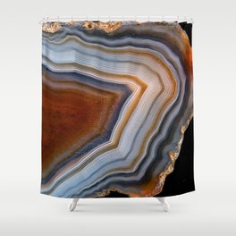 Layered agate geode 3163 Shower Curtain