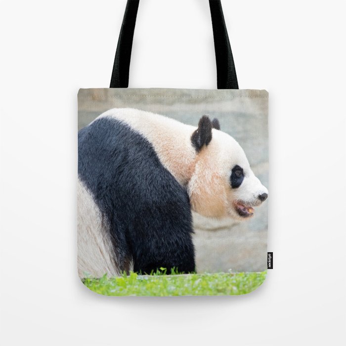 walking panda Tote Bag